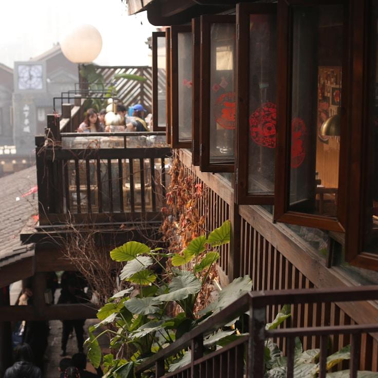 Entertainment zone at night in United States